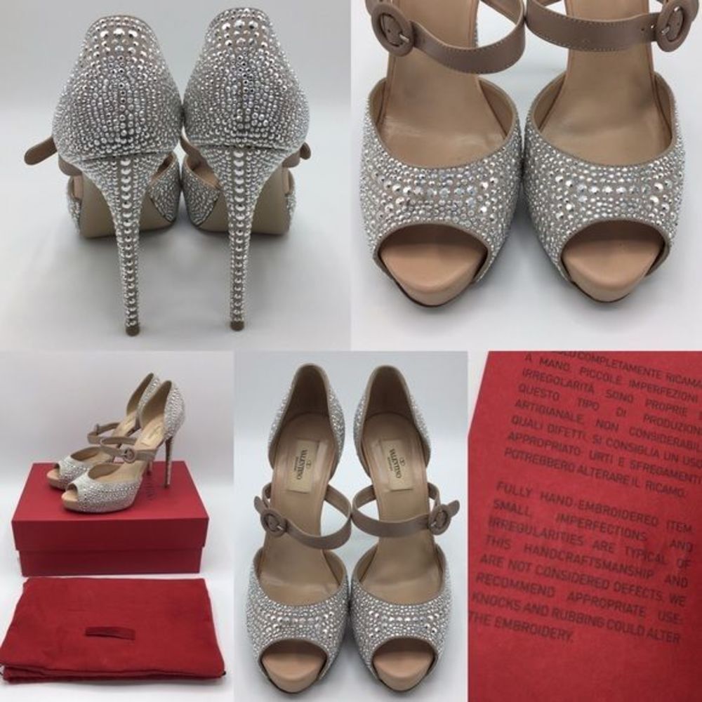 VALENTINO rare studded platform heels - Picture 4 of 4